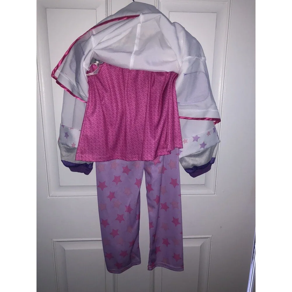 Disney Store Doc McStuffins Costume Kids Scrubs, Headband Stethoscope Size 7/8